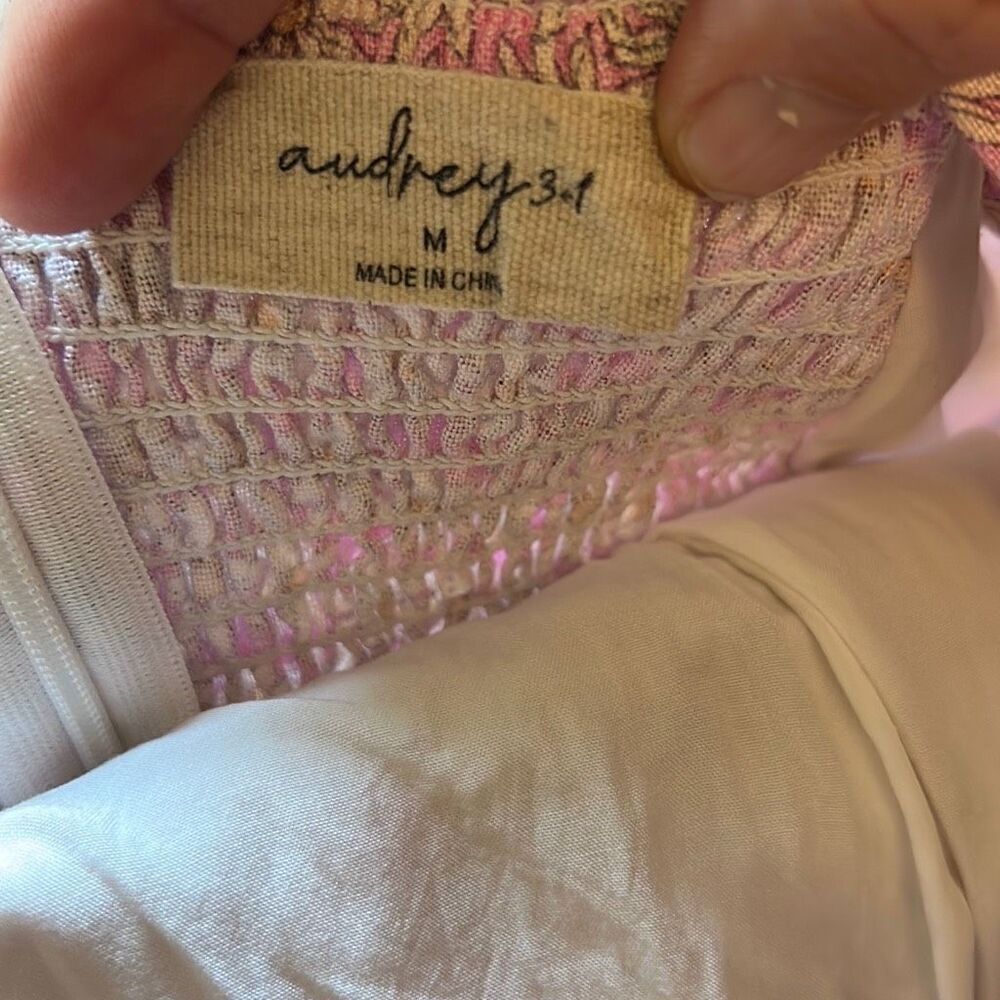 Audrey 31 Sundress Daisy Print Smocked Back Tie‎ Straps Midi - Picture 5 of 7